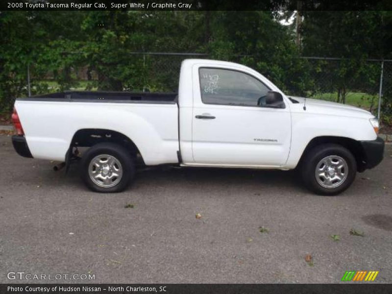 Super White / Graphite Gray 2008 Toyota Tacoma Regular Cab