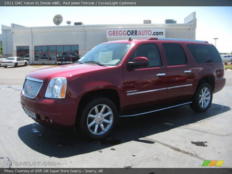 Red Jewel Tintcoat / Cocoa/Light Cashmere 2011 GMC Yukon XL Denali AWD