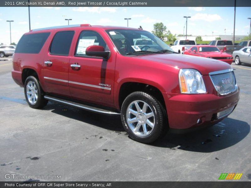 Red Jewel Tintcoat / Cocoa/Light Cashmere 2011 GMC Yukon XL Denali AWD