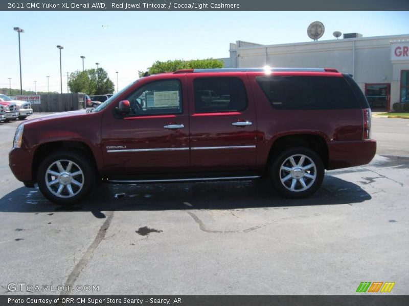 Red Jewel Tintcoat / Cocoa/Light Cashmere 2011 GMC Yukon XL Denali AWD
