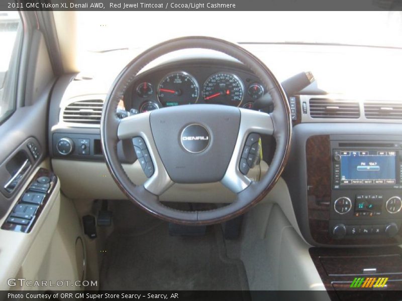 Red Jewel Tintcoat / Cocoa/Light Cashmere 2011 GMC Yukon XL Denali AWD