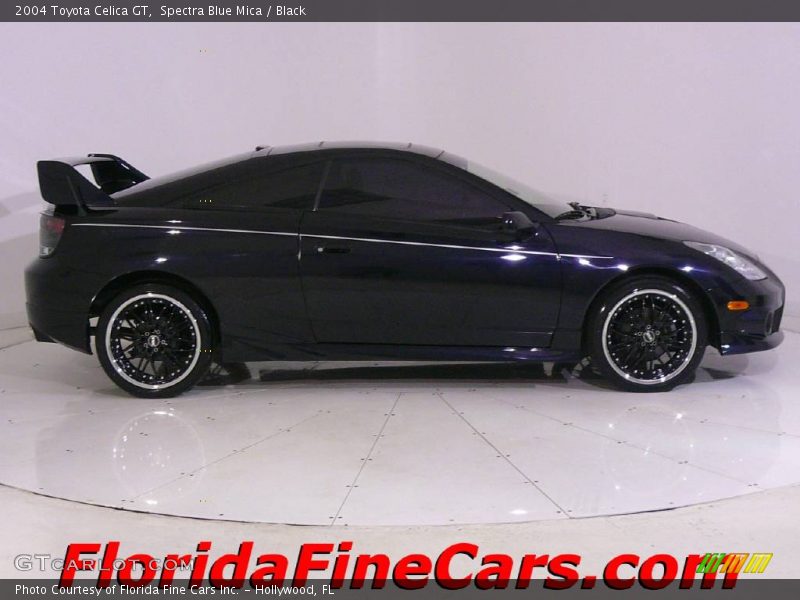 Spectra Blue Mica / Black 2004 Toyota Celica GT