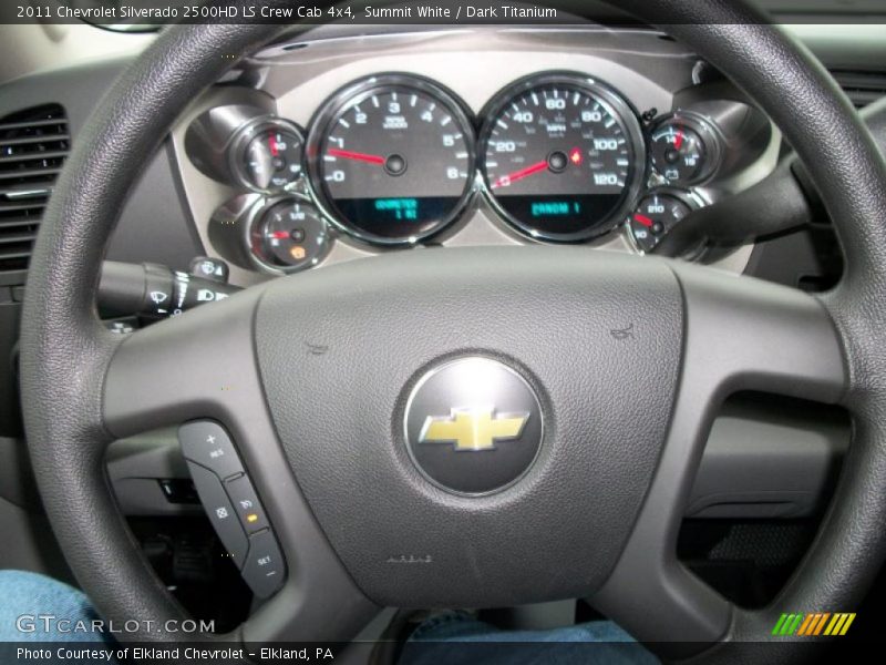 Summit White / Dark Titanium 2011 Chevrolet Silverado 2500HD LS Crew Cab 4x4