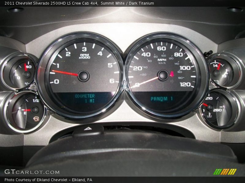 Summit White / Dark Titanium 2011 Chevrolet Silverado 2500HD LS Crew Cab 4x4