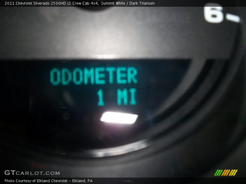 Summit White / Dark Titanium 2011 Chevrolet Silverado 2500HD LS Crew Cab 4x4