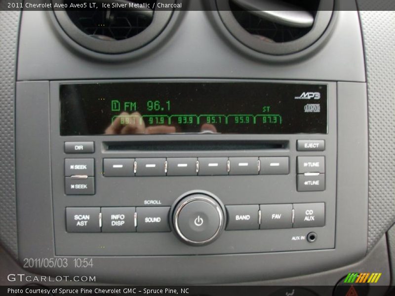 Ice Silver Metallic / Charcoal 2011 Chevrolet Aveo Aveo5 LT