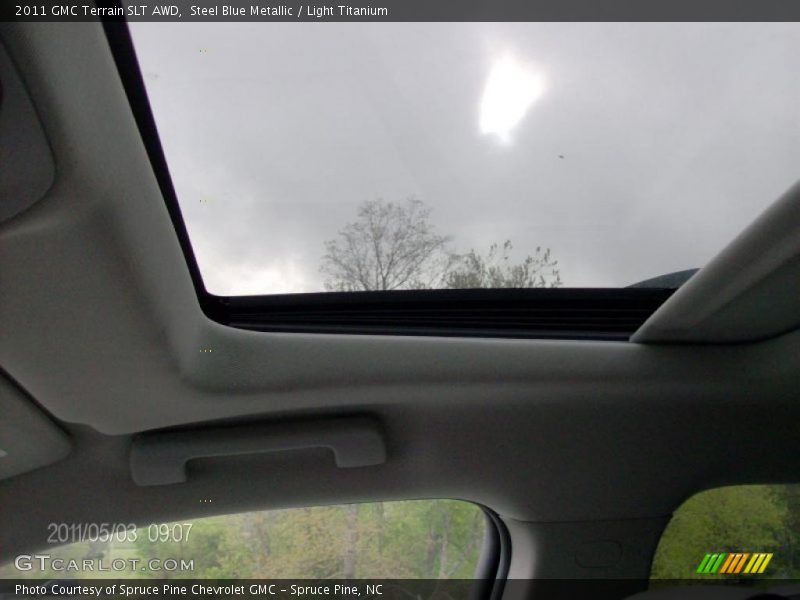 Steel Blue Metallic / Light Titanium 2011 GMC Terrain SLT AWD