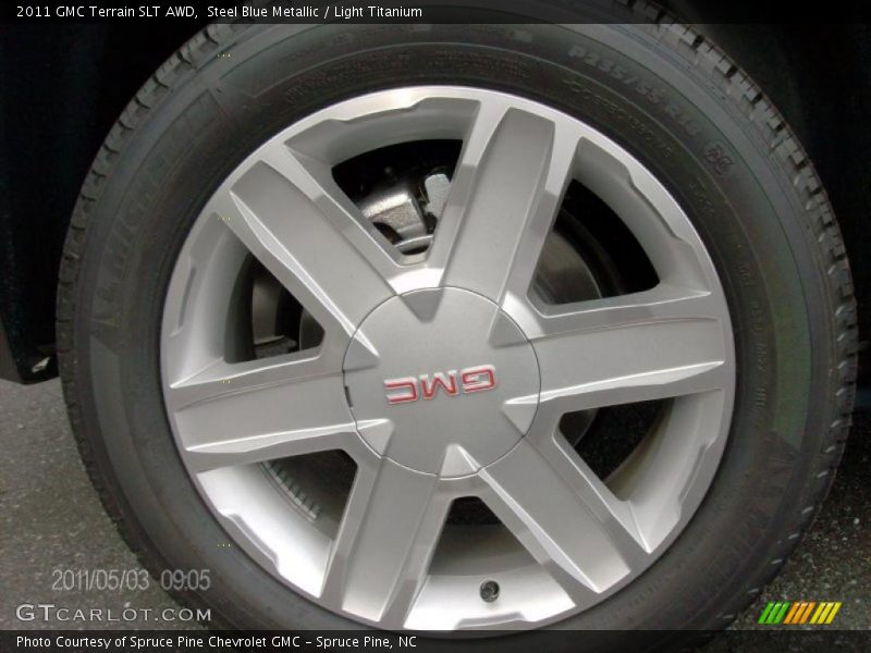 Steel Blue Metallic / Light Titanium 2011 GMC Terrain SLT AWD