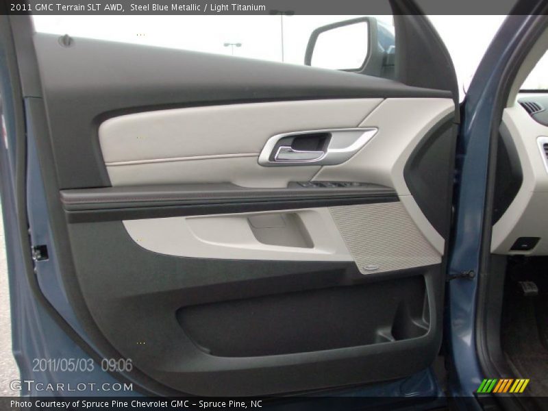 Steel Blue Metallic / Light Titanium 2011 GMC Terrain SLT AWD