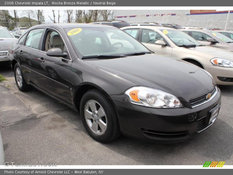 Mocha Bronze Metallic / Neutral Beige 2008 Chevrolet Impala LT