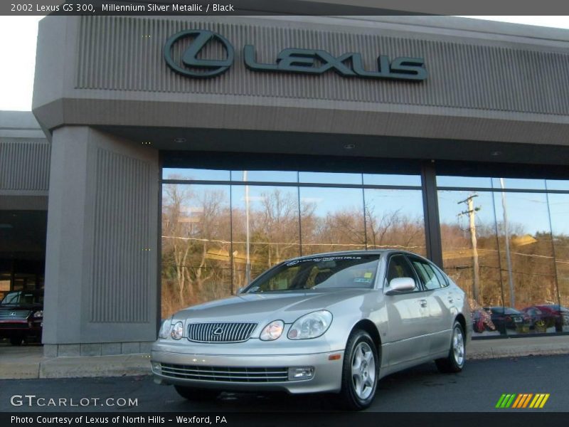 Millennium Silver Metallic / Black 2002 Lexus GS 300