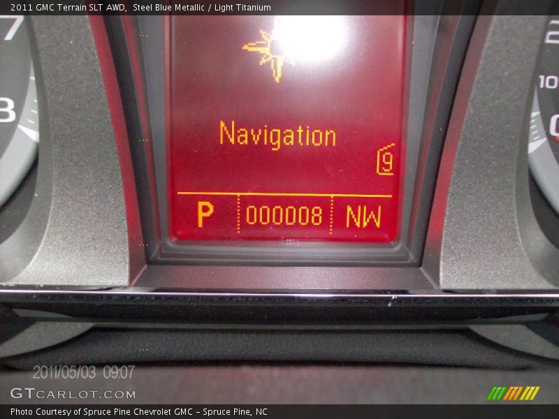 Steel Blue Metallic / Light Titanium 2011 GMC Terrain SLT AWD