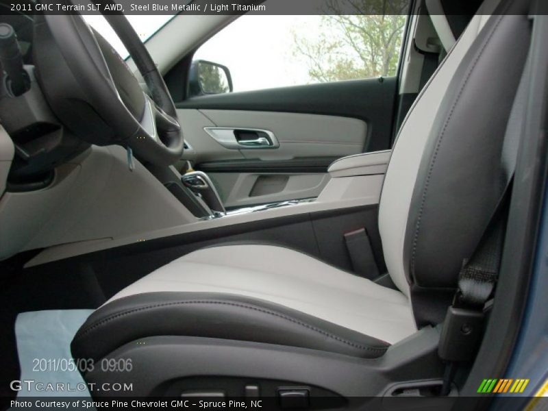 Steel Blue Metallic / Light Titanium 2011 GMC Terrain SLT AWD