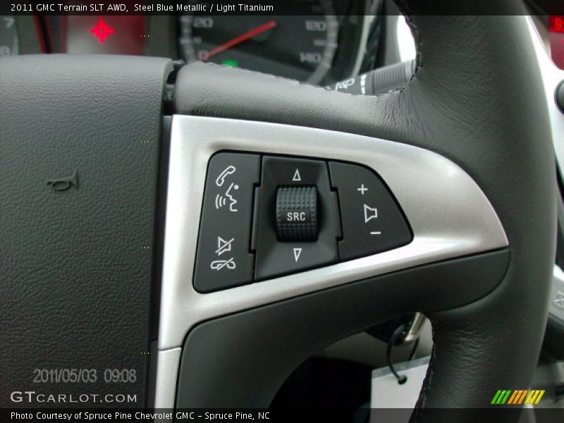 Steel Blue Metallic / Light Titanium 2011 GMC Terrain SLT AWD