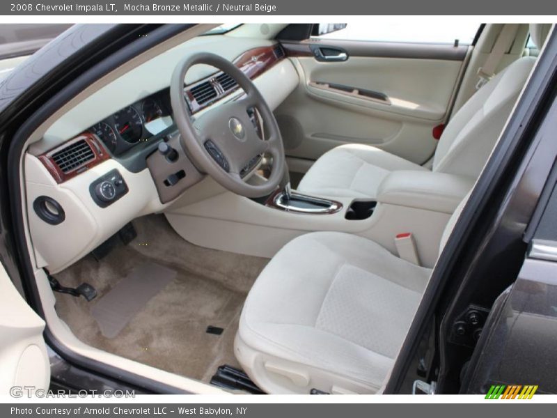 Mocha Bronze Metallic / Neutral Beige 2008 Chevrolet Impala LT
