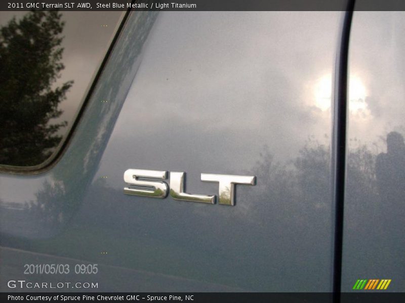 Steel Blue Metallic / Light Titanium 2011 GMC Terrain SLT AWD