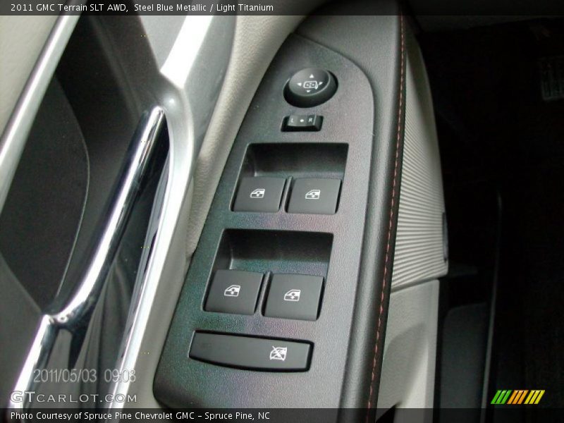 Steel Blue Metallic / Light Titanium 2011 GMC Terrain SLT AWD