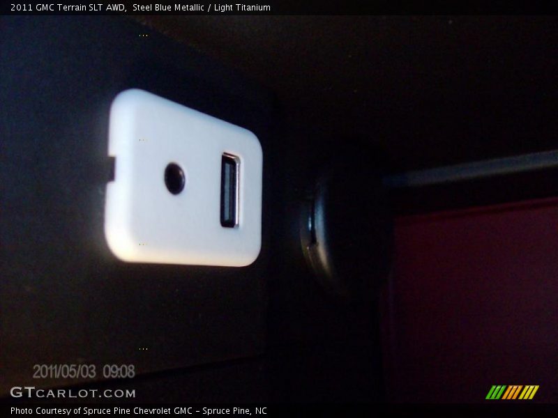 Steel Blue Metallic / Light Titanium 2011 GMC Terrain SLT AWD