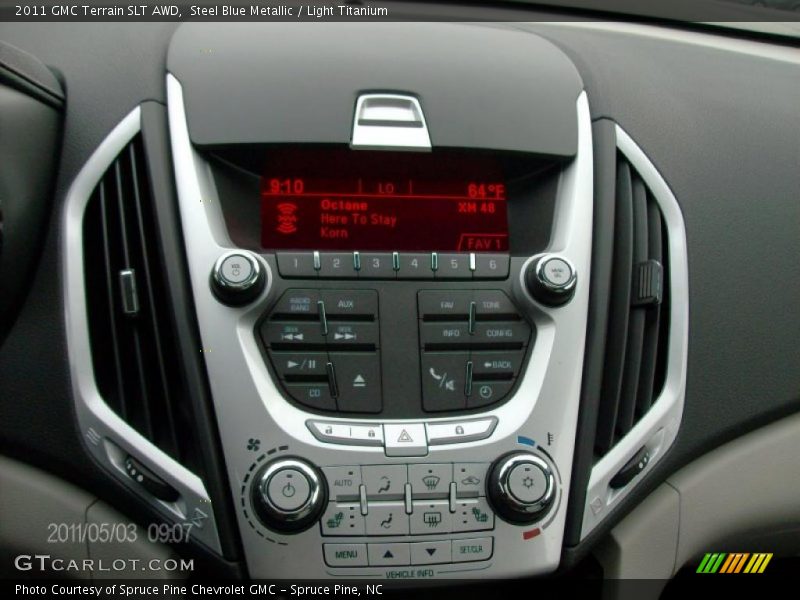 Steel Blue Metallic / Light Titanium 2011 GMC Terrain SLT AWD