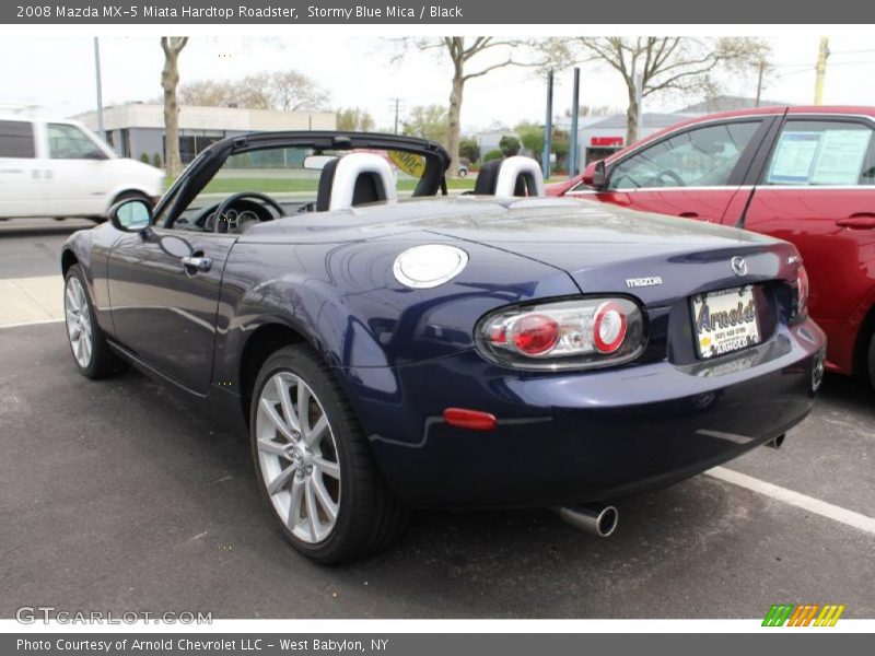 Stormy Blue Mica / Black 2008 Mazda MX-5 Miata Hardtop Roadster