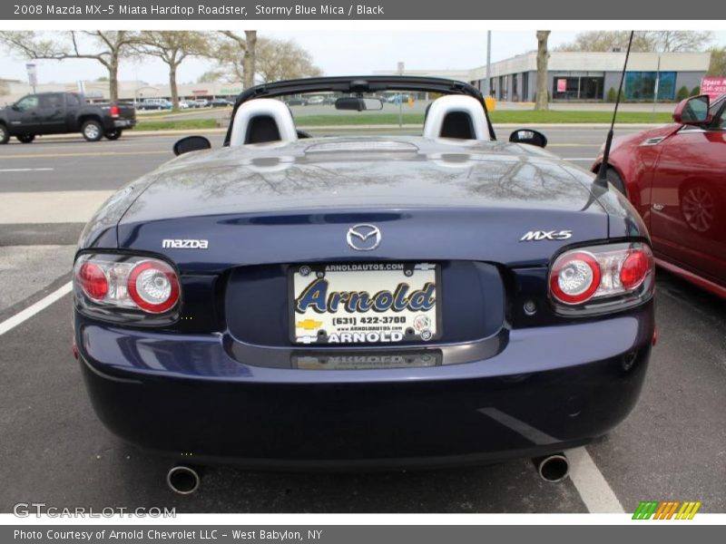 Stormy Blue Mica / Black 2008 Mazda MX-5 Miata Hardtop Roadster