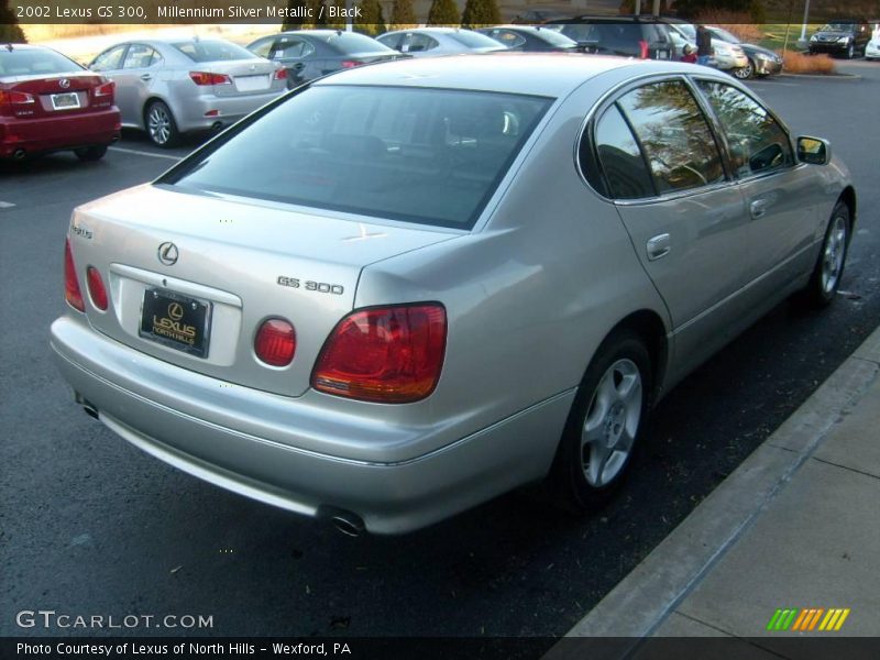 Millennium Silver Metallic / Black 2002 Lexus GS 300