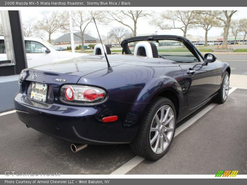 Stormy Blue Mica / Black 2008 Mazda MX-5 Miata Hardtop Roadster