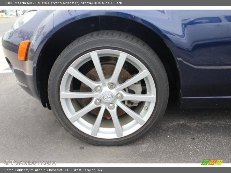 Stormy Blue Mica / Black 2008 Mazda MX-5 Miata Hardtop Roadster