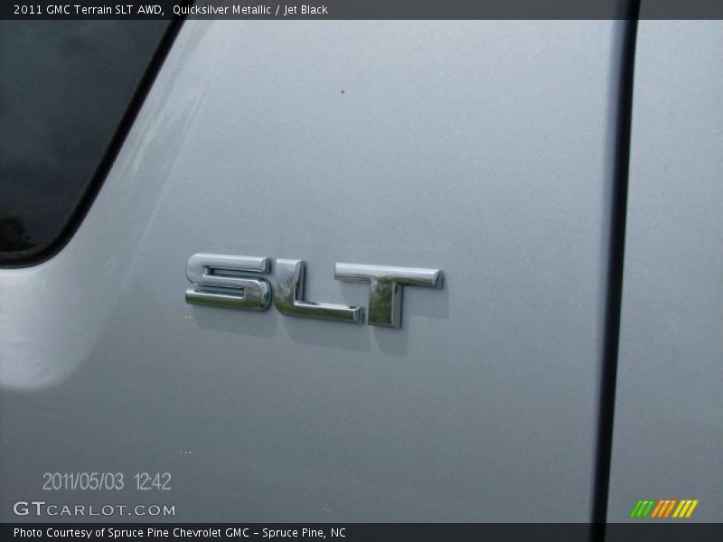 Quicksilver Metallic / Jet Black 2011 GMC Terrain SLT AWD