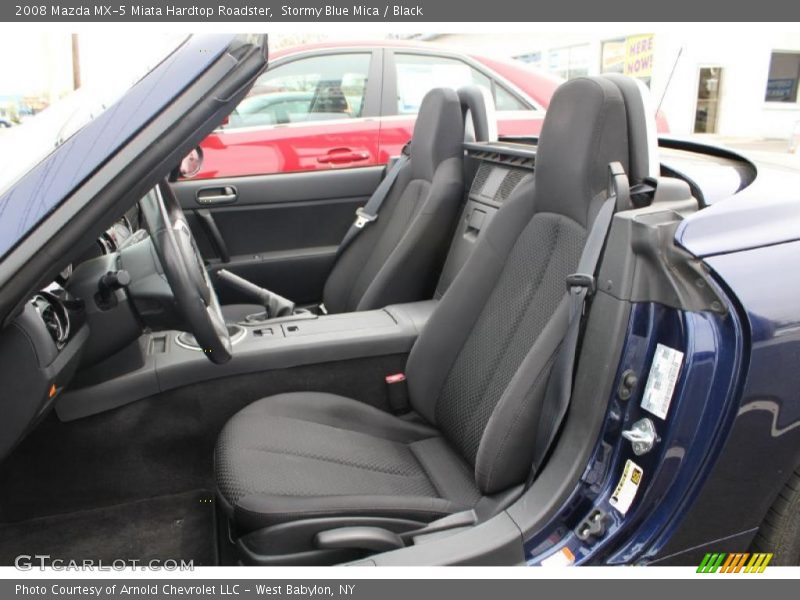 Stormy Blue Mica / Black 2008 Mazda MX-5 Miata Hardtop Roadster