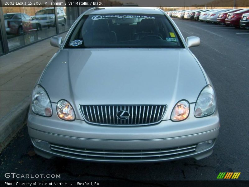 Millennium Silver Metallic / Black 2002 Lexus GS 300