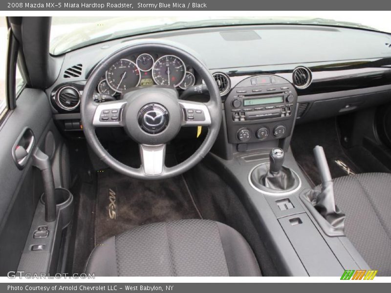 Stormy Blue Mica / Black 2008 Mazda MX-5 Miata Hardtop Roadster