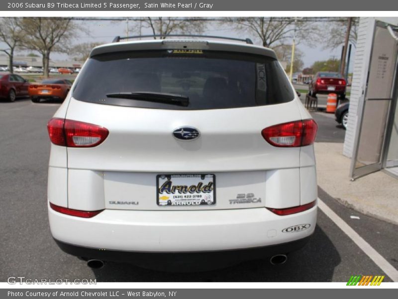 Satin White Pearl / Gray 2006 Subaru B9 Tribeca Limited 5 Passenger