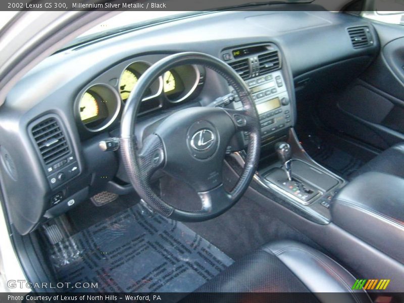 Millennium Silver Metallic / Black 2002 Lexus GS 300