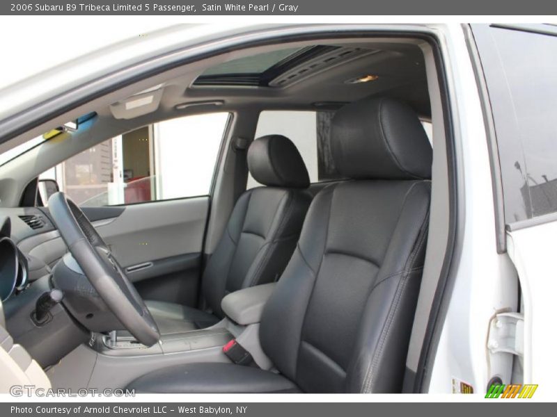 Satin White Pearl / Gray 2006 Subaru B9 Tribeca Limited 5 Passenger