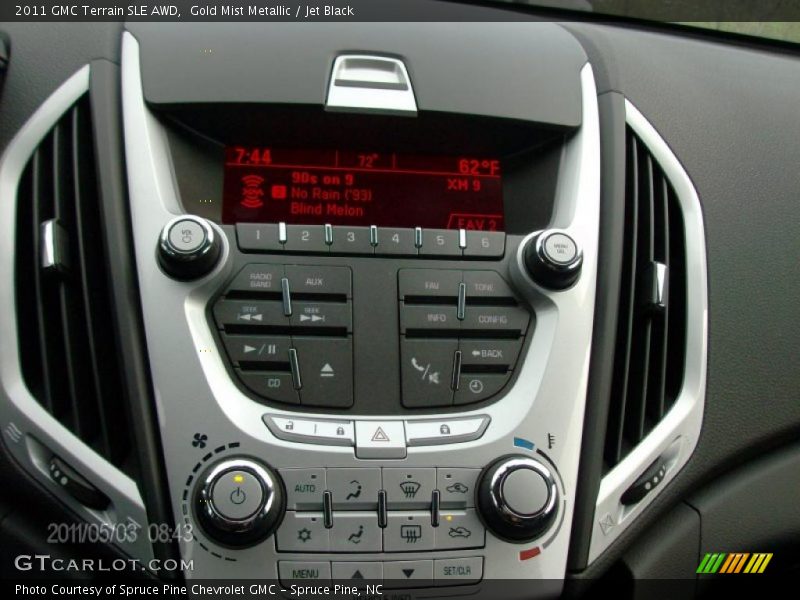 Gold Mist Metallic / Jet Black 2011 GMC Terrain SLE AWD