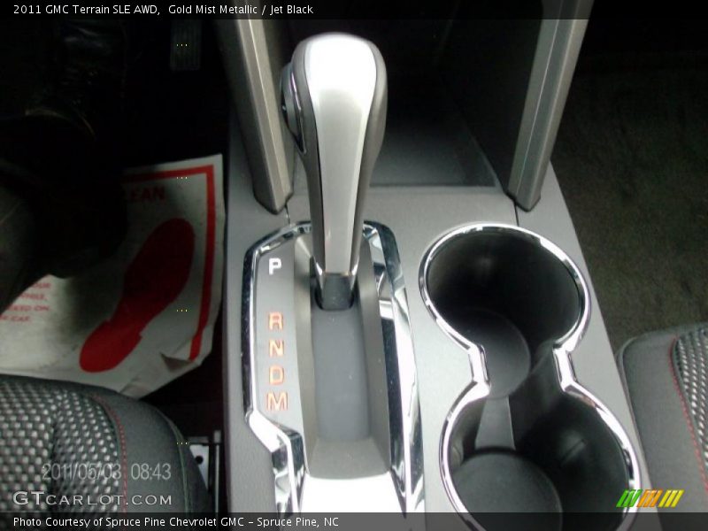 Gold Mist Metallic / Jet Black 2011 GMC Terrain SLE AWD