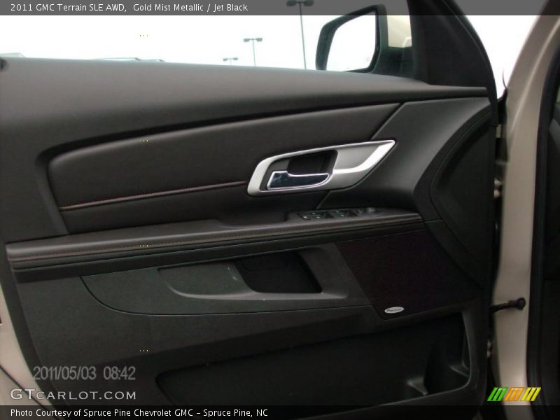 Gold Mist Metallic / Jet Black 2011 GMC Terrain SLE AWD