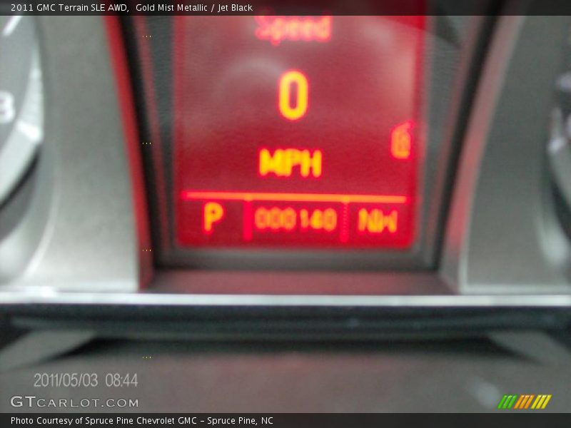 Gold Mist Metallic / Jet Black 2011 GMC Terrain SLE AWD