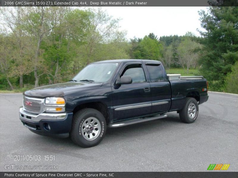 Deep Blue Metallic / Dark Pewter 2006 GMC Sierra 1500 Z71 Extended Cab 4x4