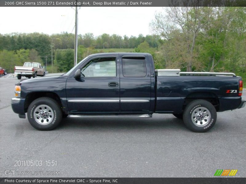 Deep Blue Metallic / Dark Pewter 2006 GMC Sierra 1500 Z71 Extended Cab 4x4