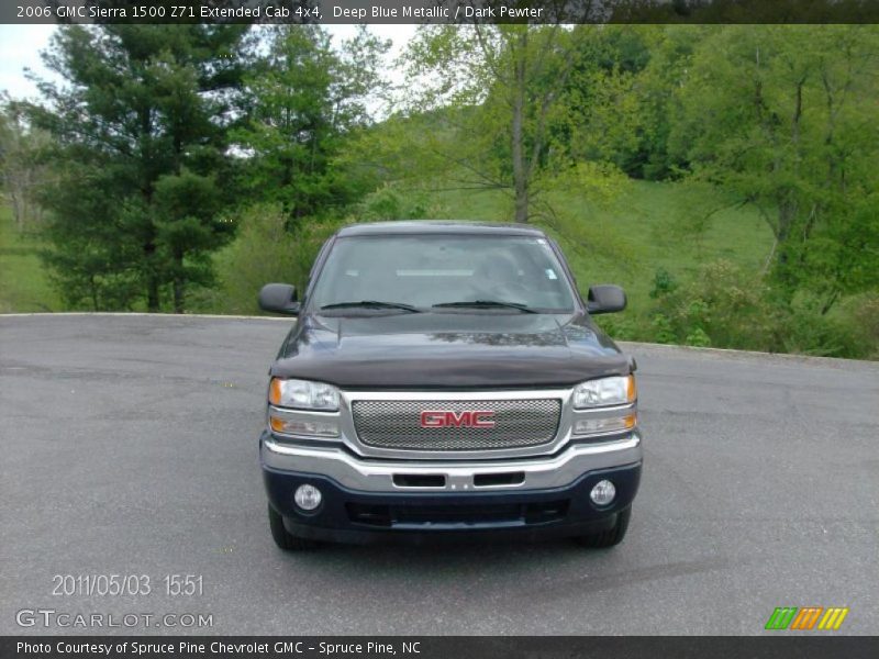 Deep Blue Metallic / Dark Pewter 2006 GMC Sierra 1500 Z71 Extended Cab 4x4