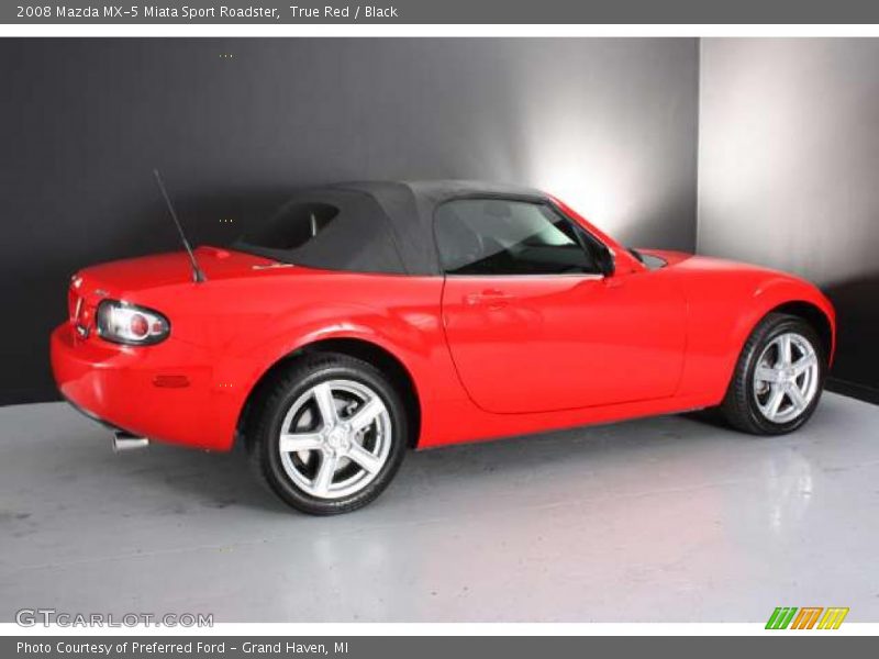True Red / Black 2008 Mazda MX-5 Miata Sport Roadster