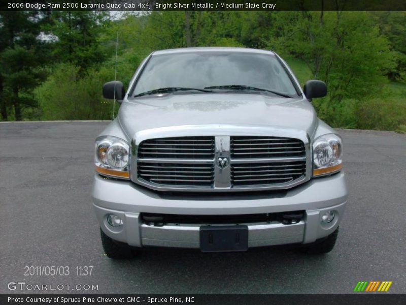 Bright Silver Metallic / Medium Slate Gray 2006 Dodge Ram 2500 Laramie Quad Cab 4x4