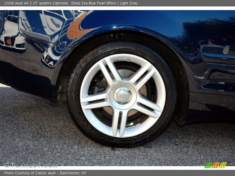 Deep Sea Blue Pearl Effect / Light Gray 2008 Audi A4 2.0T quattro Cabriolet