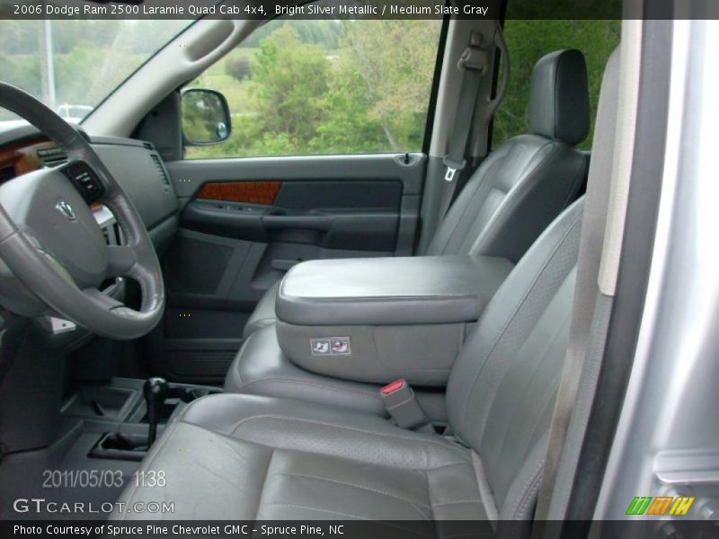 Bright Silver Metallic / Medium Slate Gray 2006 Dodge Ram 2500 Laramie Quad Cab 4x4
