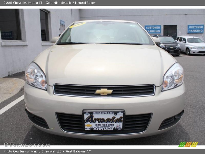 Gold Mist Metallic / Neutral Beige 2008 Chevrolet Impala LT