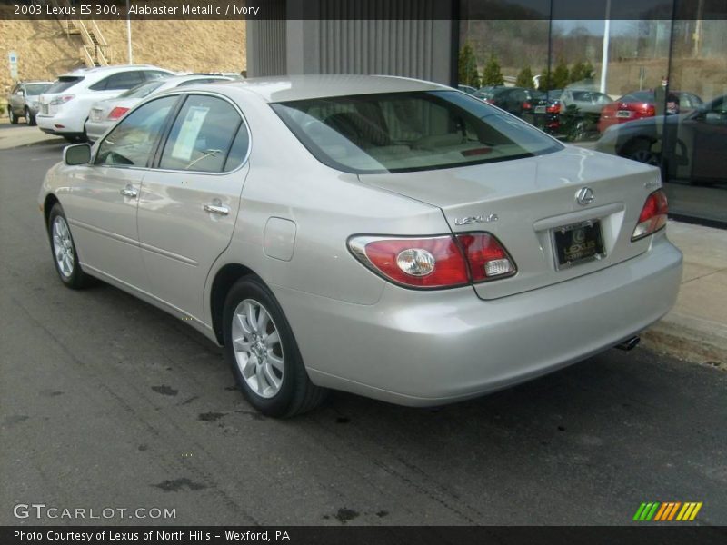 Alabaster Metallic / Ivory 2003 Lexus ES 300