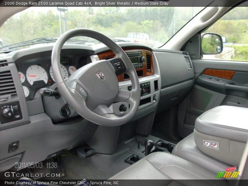 Bright Silver Metallic / Medium Slate Gray 2006 Dodge Ram 2500 Laramie Quad Cab 4x4