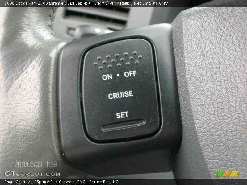 Bright Silver Metallic / Medium Slate Gray 2006 Dodge Ram 2500 Laramie Quad Cab 4x4